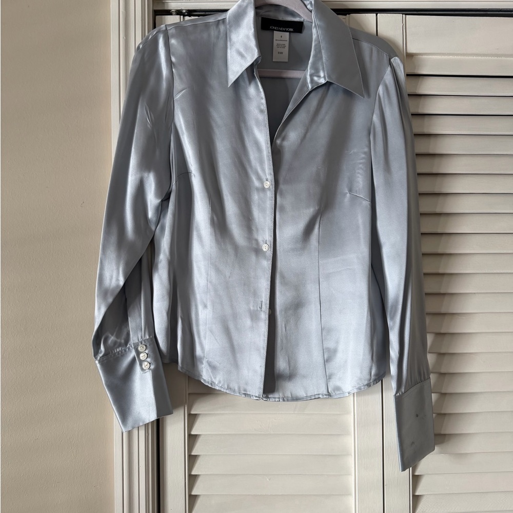 Jones New York 100% Silk Vintage Blouse